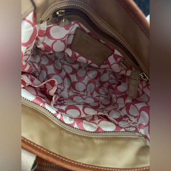 Coach Signature Tote 126 Beige PVC Gallery Bag Y2K Authentic Vintage - Picture 6 of 8